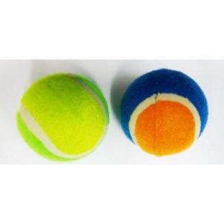 זוג כדורי טניס צבעוניים