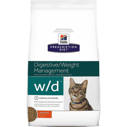הילס מזון רפואי לחתול W/D לסכרת ובעיות בלבלב