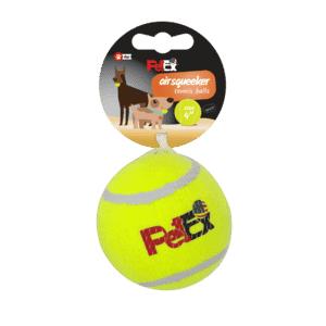 כדורי טניס מצפצפים לכלב