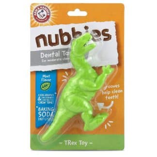צעצוע דנטלי דינוזאור ירוק לכלבים