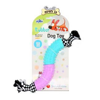 צעצוע דנטלי לגורי כלבים טוויסט גומי