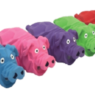 צעצוע כלב לטקס מיני חזיר צבעוני
