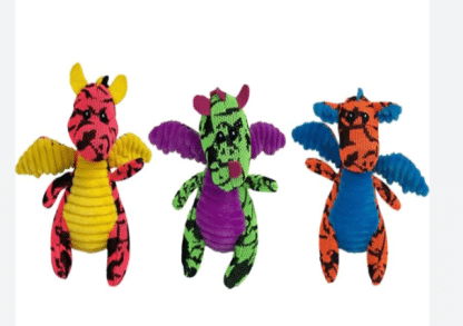 צעצוע לכלב דרקון צבעוני מולטי פט 12.5 סמ