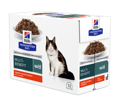 הילס פאוץ מזון רפואי ייעודי לחתולים WD
